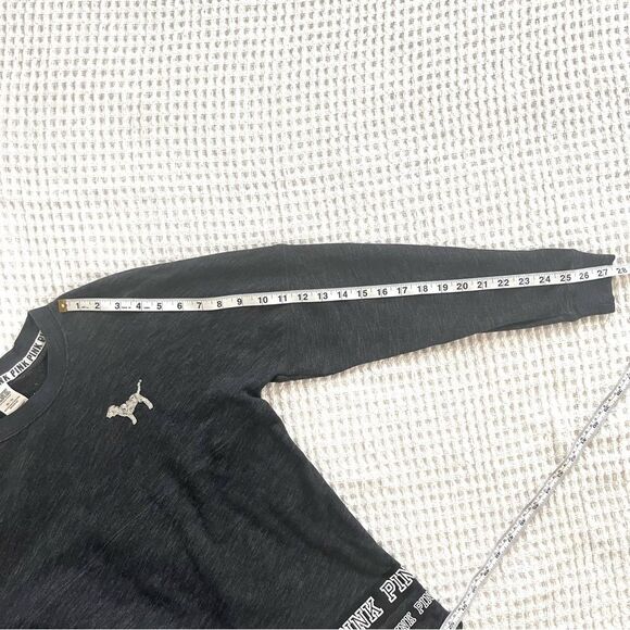 Vintage 90's Pink Victoria’s Secret Campus Bling Long Sleeve Cotton Blend Top - Picture 13 of 16